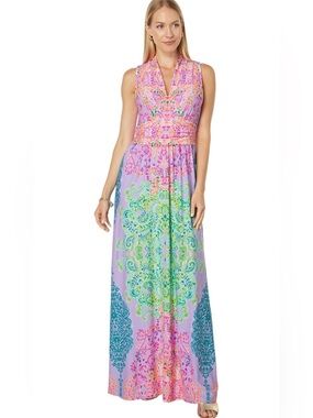 lilly pulitzer luliana maxi dress Lilly Pulitzer Size Large Luliana Maxi Dress One In A Melon New With Tags
